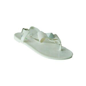 White Bow Jelly Sandals Big Girls Size 2 Glitz N Glam